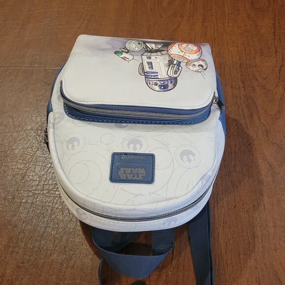 Loungefly Disney Star Wars R2D2 Bb8 Droids Mini Backpack New, with tags - Picture 4 of 8